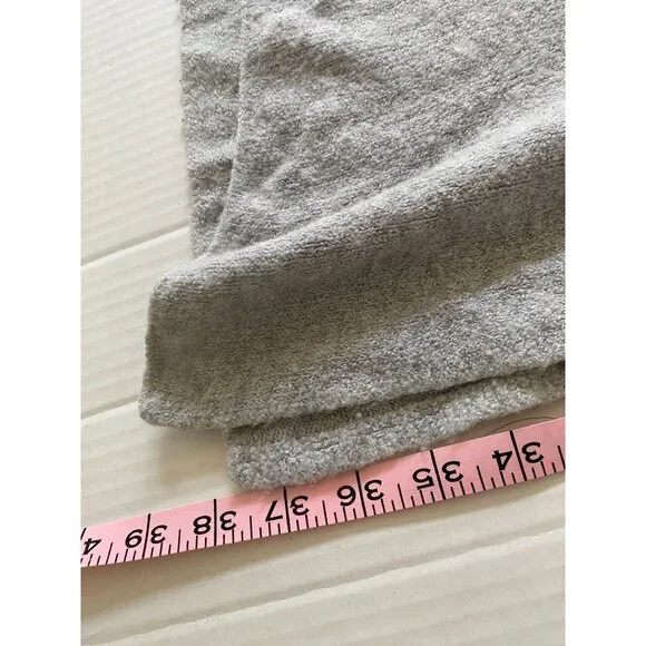 Cynthia Rowley Light Gray Acrylic Blend Wrap Scarf One Size Boho Fairy - Picture 6 of 6